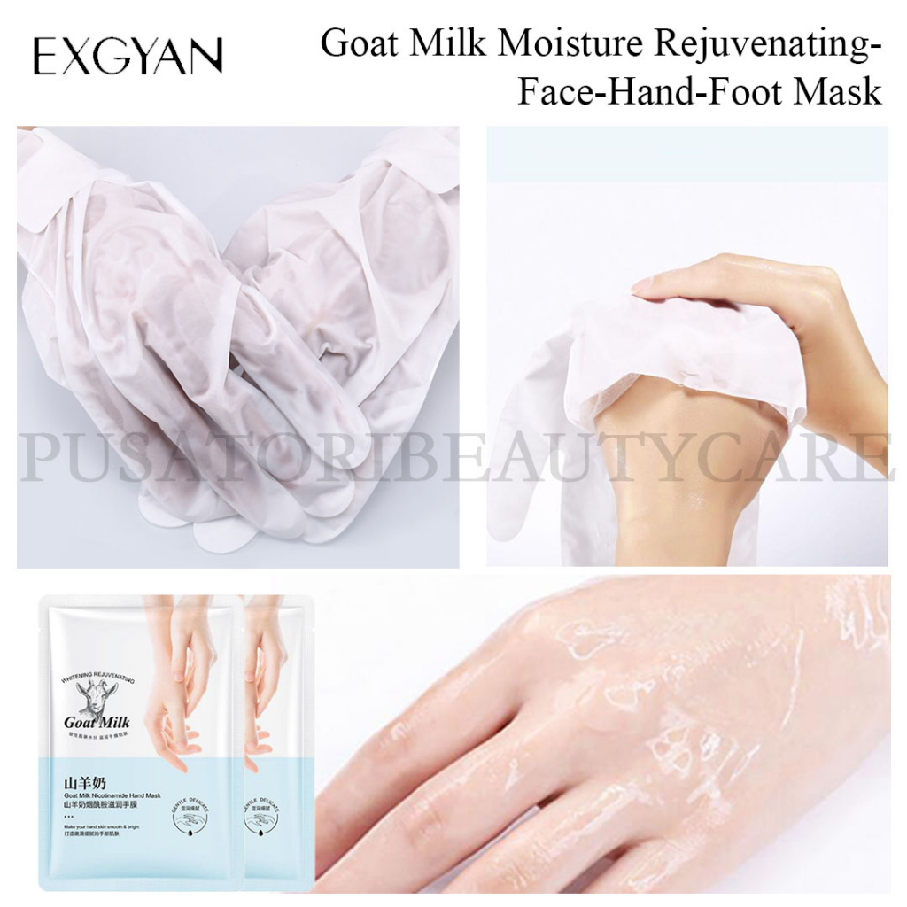 EXGYAN Masker Goat Milk Moisture Rejuvenating-Face-Hand-Foot Mask