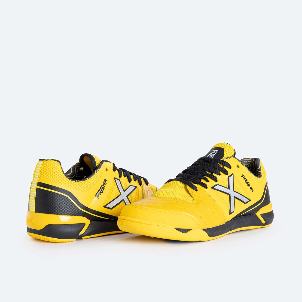 SEPATU FUTSAL X MUNICH PRISMA 23 - Yellow/Black/Silver