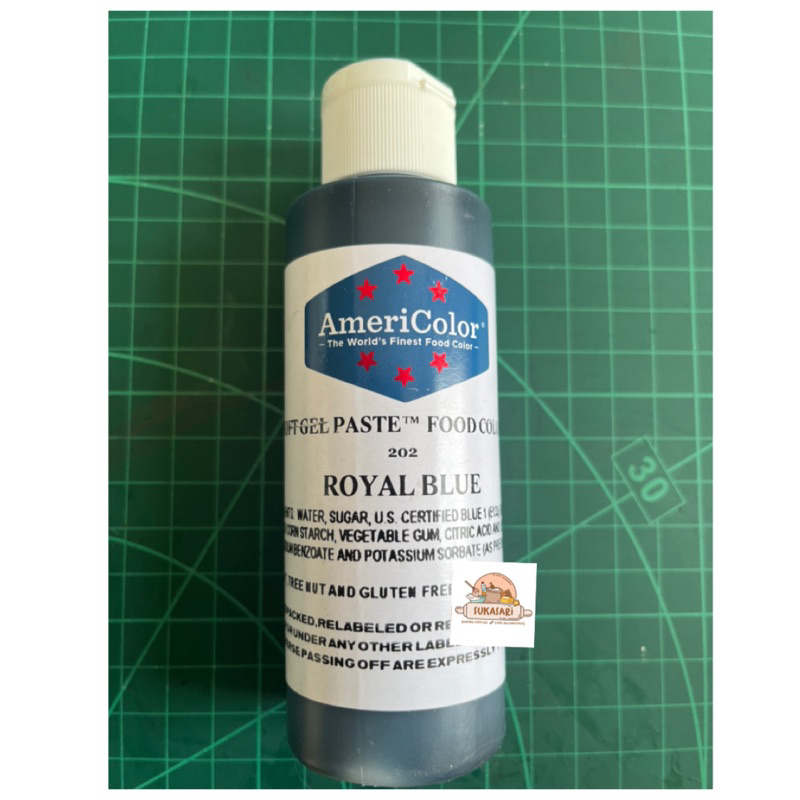

Americolor 4.5oz 128gr Royal Blue soft gel icing color biru tua