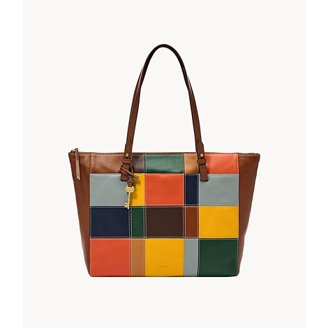 tas BRANDED Rachel Tote Brown Patchwork