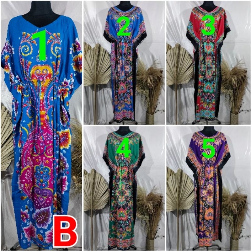 KENCANA UNGU ORI LONGDRESS KALONG SERUT LD 150 CM LABEL HIJAU