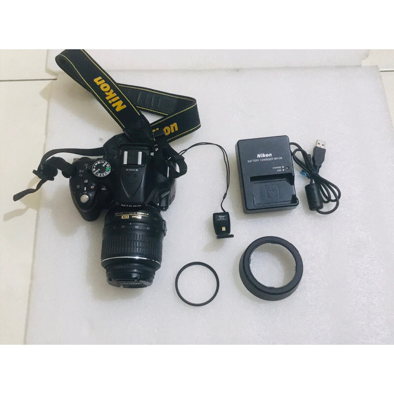 kamera DSLR Nikon D5200 full set second Jepang