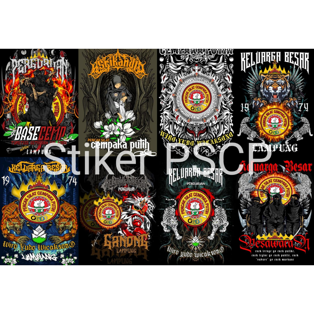 STIKER PSCP GLOSSY 8 BIJI