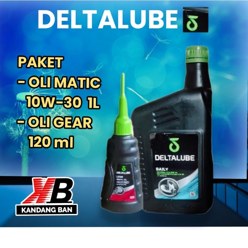 PAKET OLI DELTALUBE MATIC 10W-30 1 LITER ,UNTUK SEMUA MATIC, 100% ORIGINAL