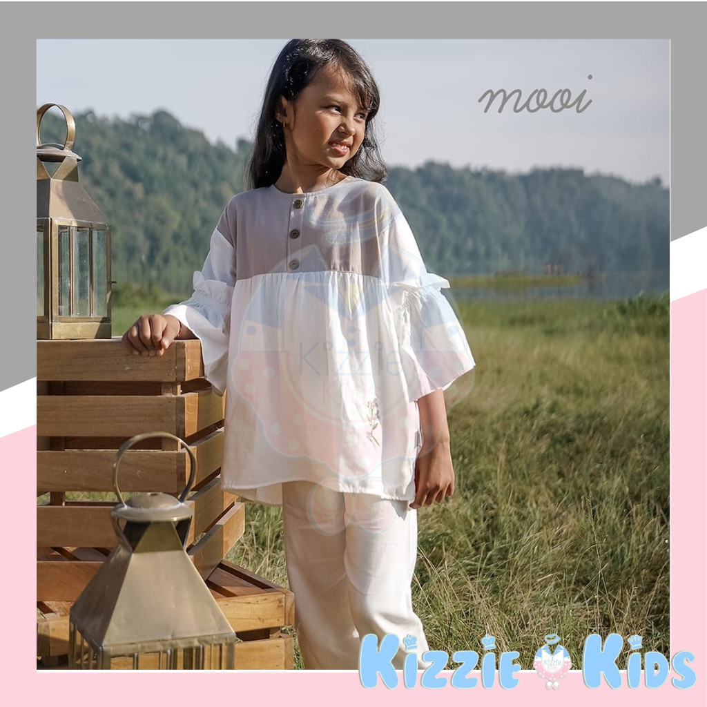 MOOI TISHA TUNIK SET SETELAN TUNIK EDISI MOOI LEBARAN TUNIK FASHION ANAK PEREMPUAN BAJU LEBARAN ANAK 1 - 10 TAHUN