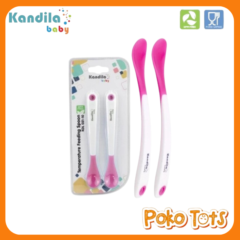 Kandila Baby Temperature Feeding Spoon Isi 2pcs KDL021-10 Sendok Makan Bayi Kandila