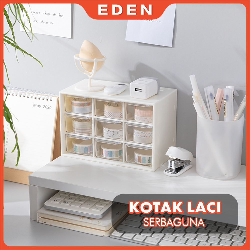 KOTAK LACI MINI SERBAGUNA | JIUGONGGE STORAGE BOX | KOTAK LACI PERHIASAN | LACI PERALATAN MAKEUP