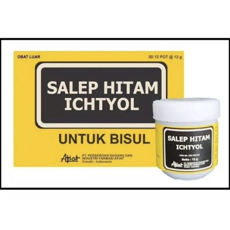 Salep Hitam Ichtyol (afiat) 12gr salep untuk bisul
