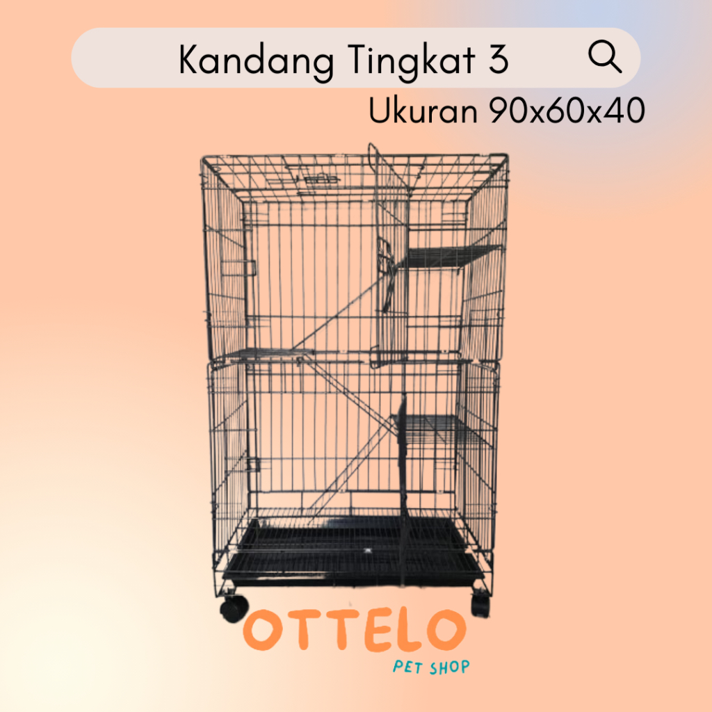 Kandang Kucing Tingkat 3