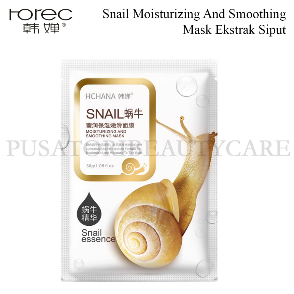 HCHANA/ROREC Masker Snail Moisturizing And SmoothingMask Ekstrak Siput