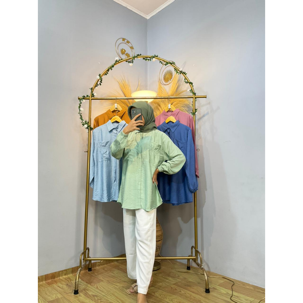 Blouse Baju Atasan Wanita Terbaru Korean Style kekinian bluse Blus Kemeja Wanita Blouse Polo Linen Import Premium Quality Blouse Cantik Wanita Blouse Terlaris baju wanita kekinian baju wanita terlaris baju wanita termurah baju wanita terbaru 2021