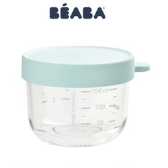 BEABA CONSERV JAR GLASS 150 ML LIGHT BLUE