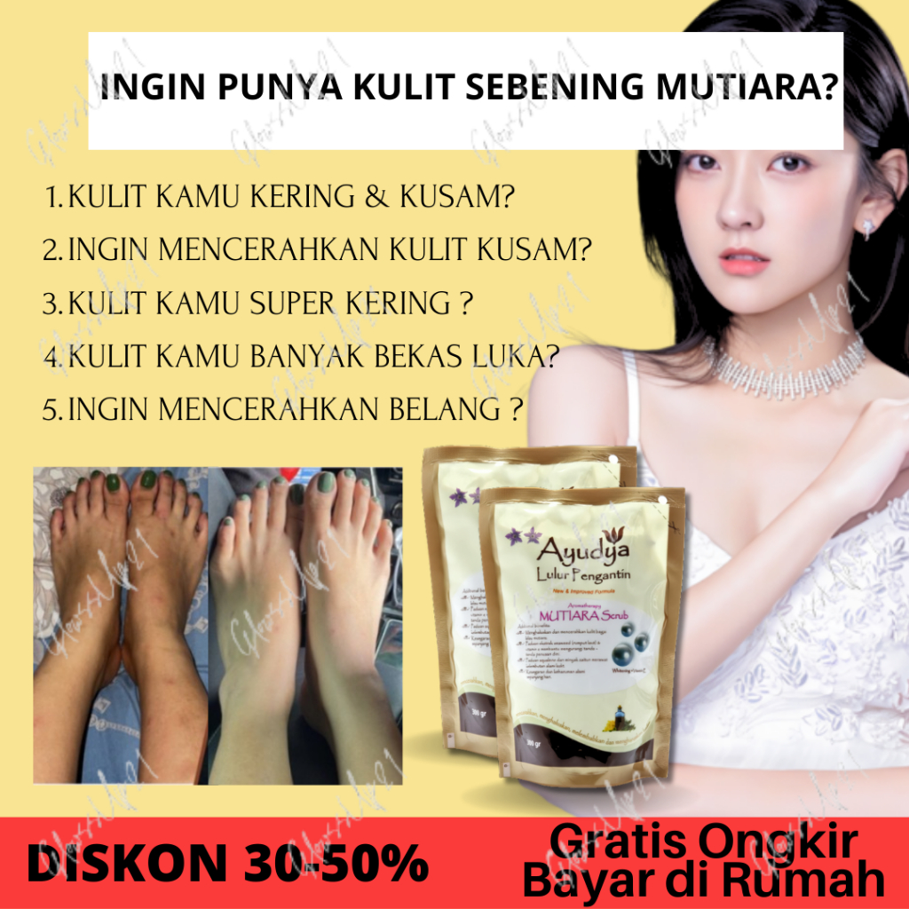 Ayudya Lulur Pengantin Mutiara + Vitamin E 300 refill