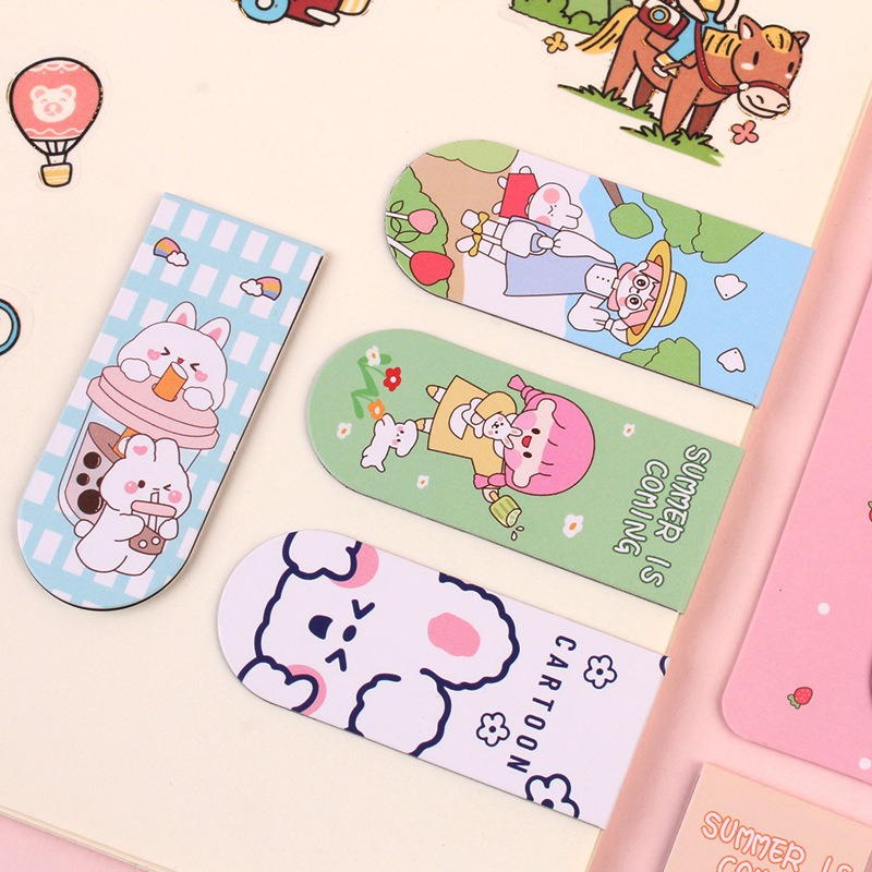 

Gannise 4pcs Magnet Pembatas Kertas Buku Paper Klip Clip GN-ST0376