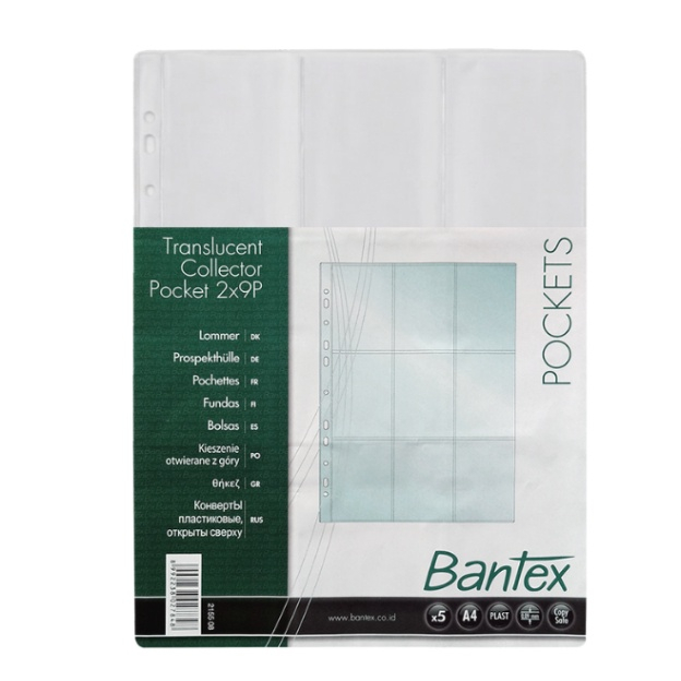 

Bantex Collector Sleeve Photocard 9P 2 Sisi A4 5 Lembar