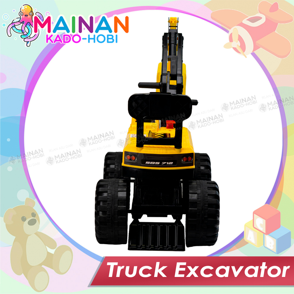 HADIAH MAINAN DORONG MOBIL ANAK MINIATUR DIECAST TRUK TRAKTOR KONSTRUKSI EXCAVATOR