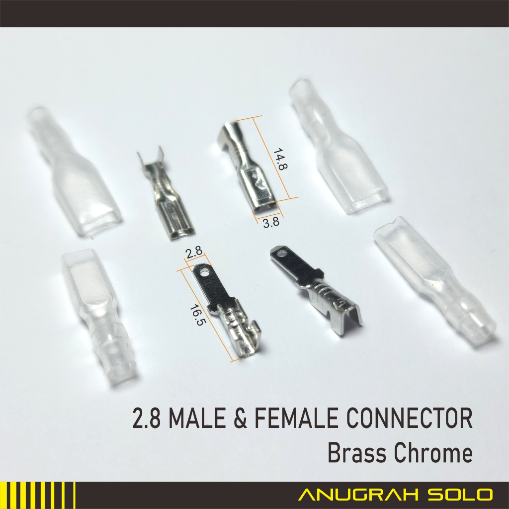 Skun Male Female Gepeng Kecil 2.8 Brass Chrome Skun Gepeng Kecil