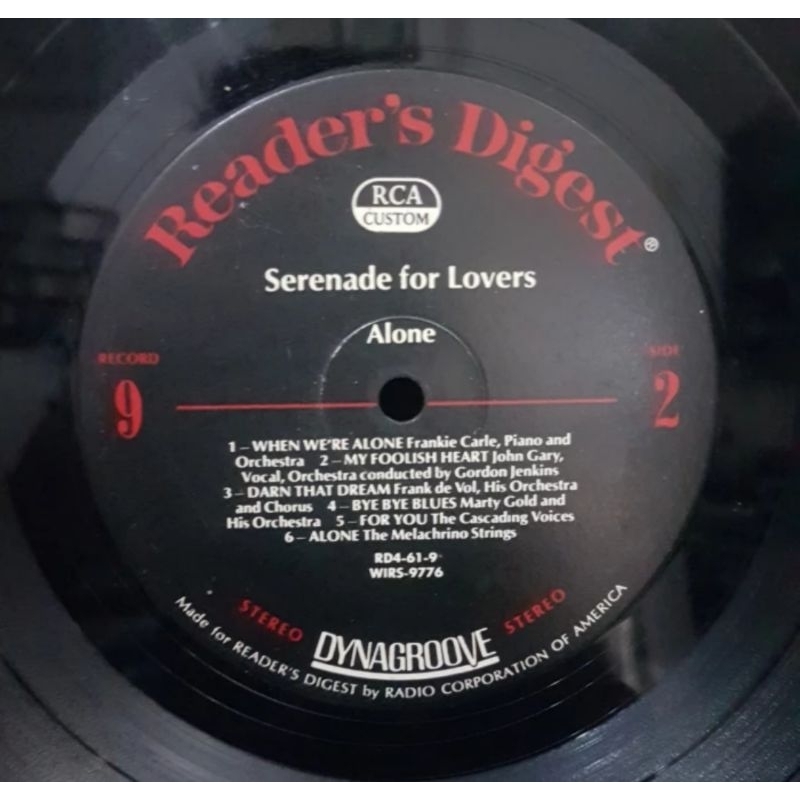 Vinyl Piringan Hitam 12 inch Serenade For Lovers-Young at Heart