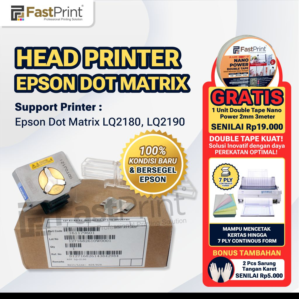 Print Head Epson Dot Matrix LQ2180 LQ2190 Original