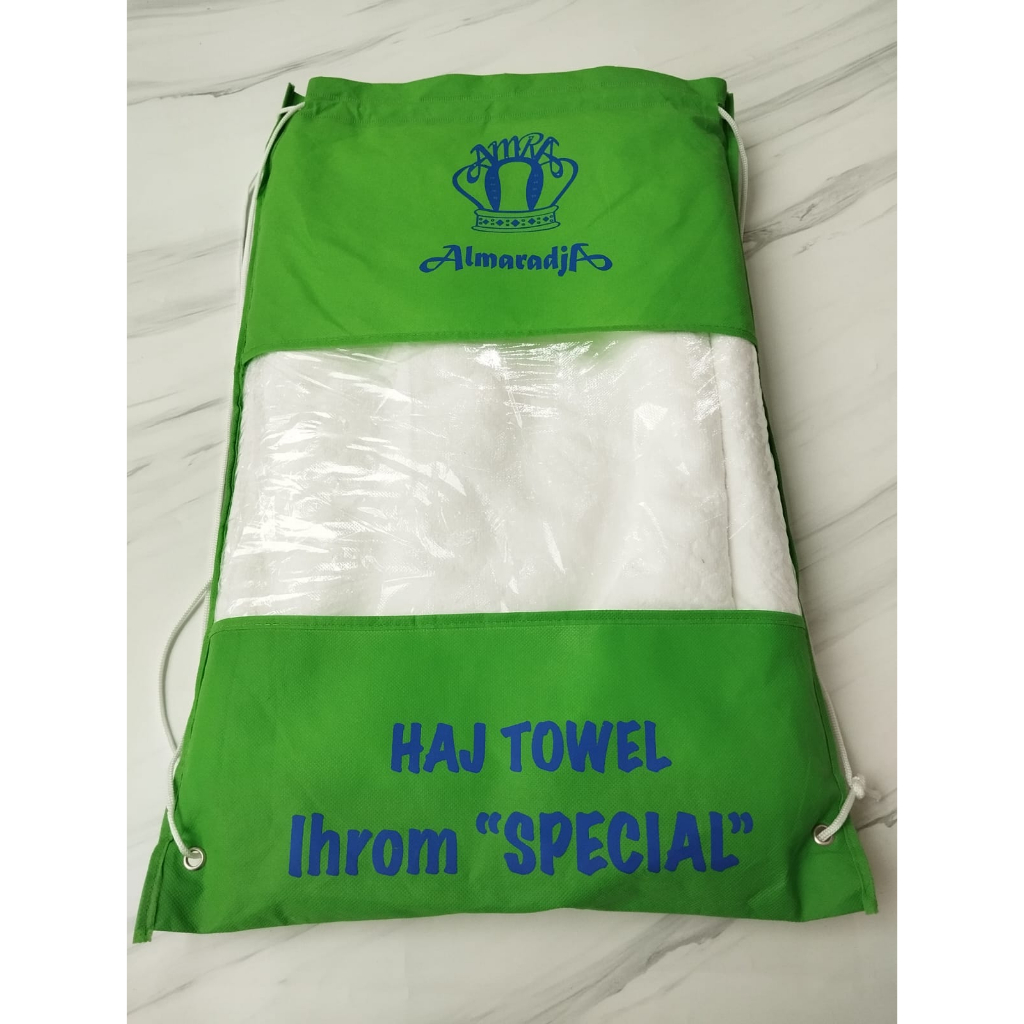 Perlengkapan Haji Kain Ihrom Ihram Big Size Jumbo 110 x 280cm isi 2pcs