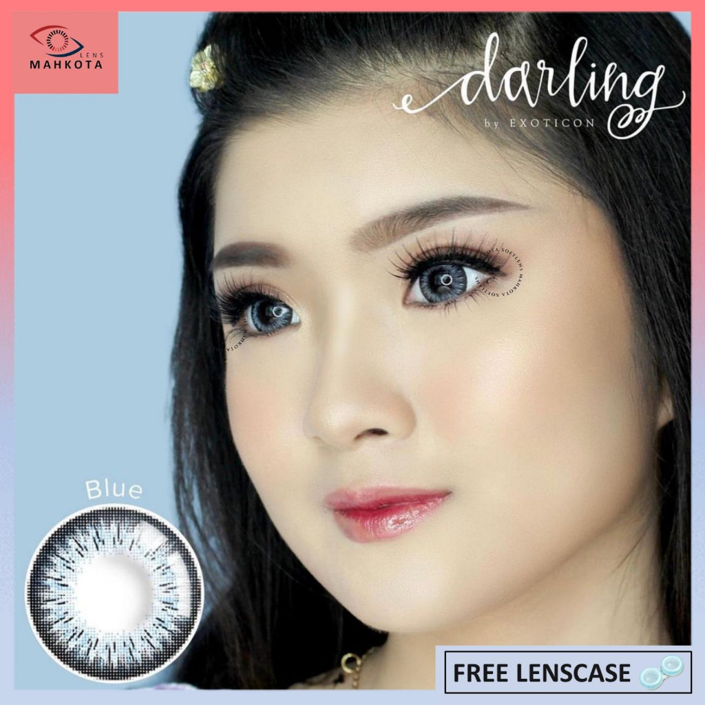 SOFTLENS DARLING MINUS (-3.25 s/d -6.00) BY EXOTICON BIGEYES 16MM / GREY BROWN BLUE BLACK / Softlen Soflen Soflens