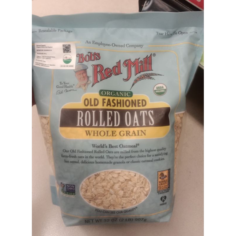 

bobs red mill old fashioned rolled oats whole grain 907gr