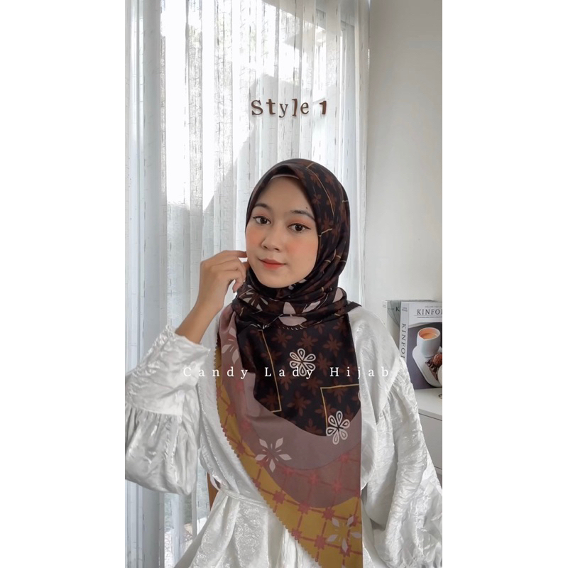 Oskara Syar'i Motif / Hijab Motif SegiEmpat