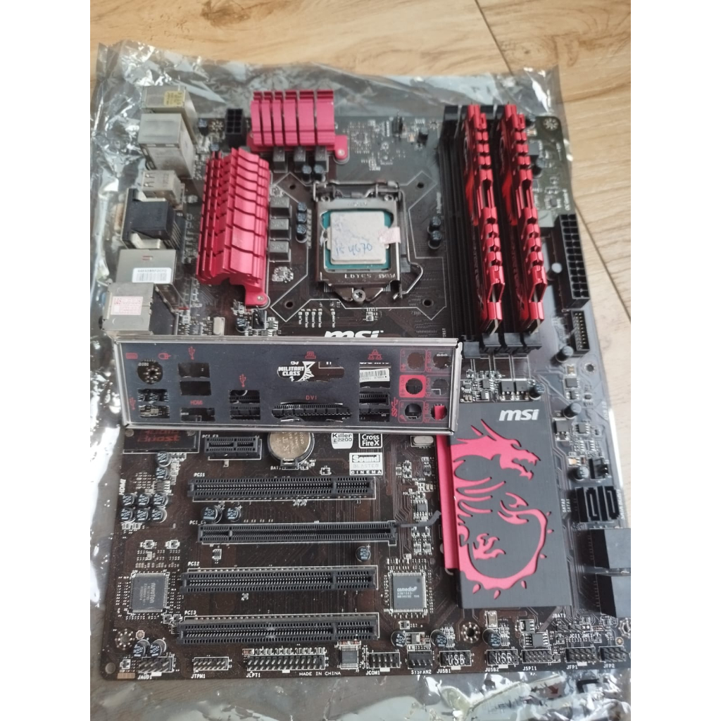 MOBO MSI GAMING  Z87 - G45 + I7 4790 + 8GB + BLACKPLATE