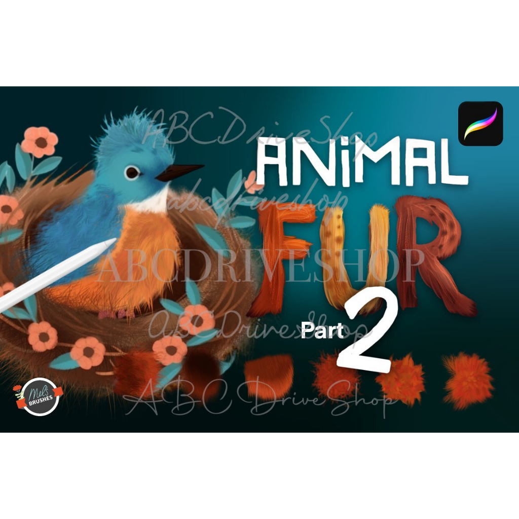 Procreate Brush - Animal Furs Vol. 2 Brushset