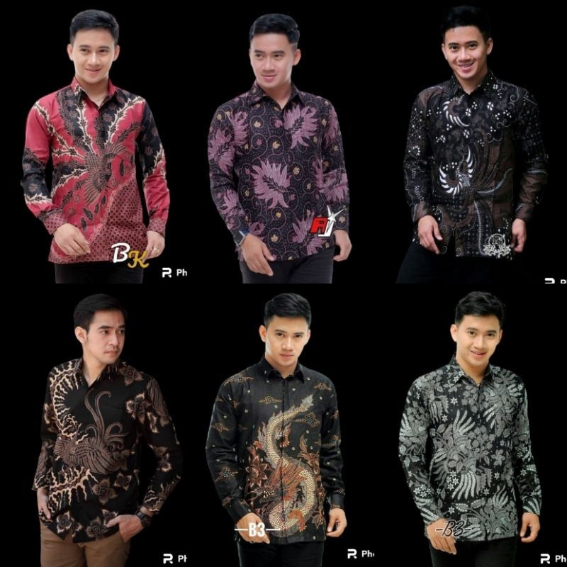 Batik Pria Kemeja Batik Lengan Panjang SIZE M L XL XXL XXXL