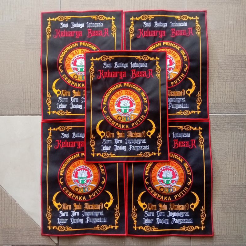 LOGO BET BORDIR PSCP BET PUNGGUNG CEMPAKA PUTIH BORDIR MURAH BERKUALITAS