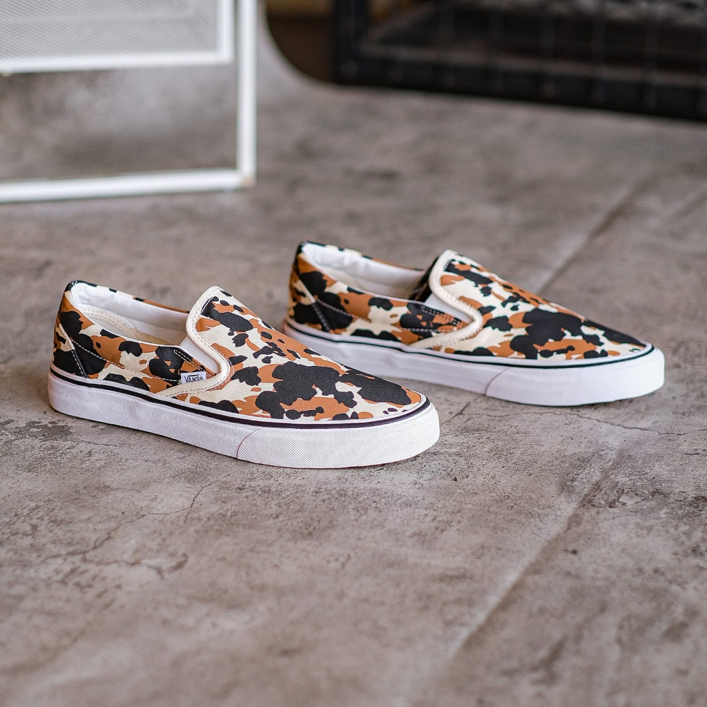 VANS SLIP-ON COW MULTICOLOR CLASSIC ORIGINAL 100% ( Global )