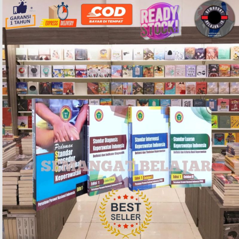 READY BUKU PAKET 4 BUKU PPNI SDKI SIKI SLKI SPO KEPERAWATAN