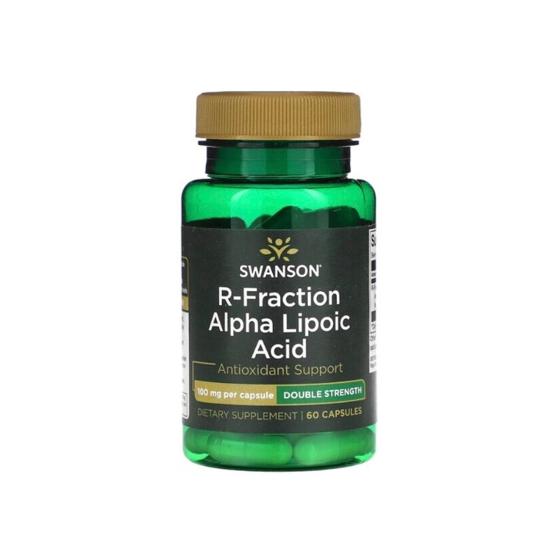Swanson R-Fraction Alpha Lipoic Acid Double Strength 100 mg 60 Capsules