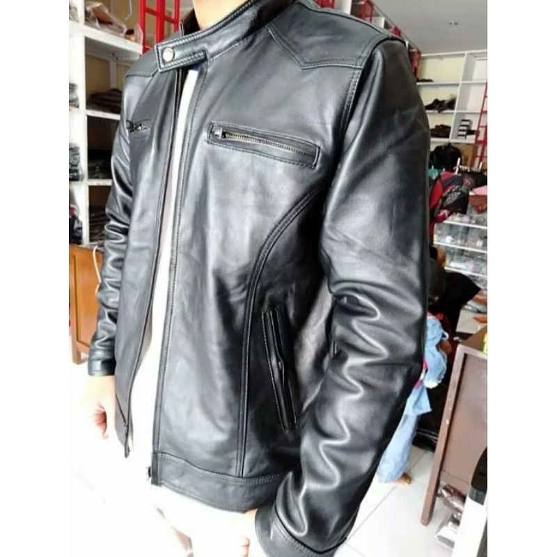 Jaket Pria Kulit Asli Original Made In Garut New Elegant