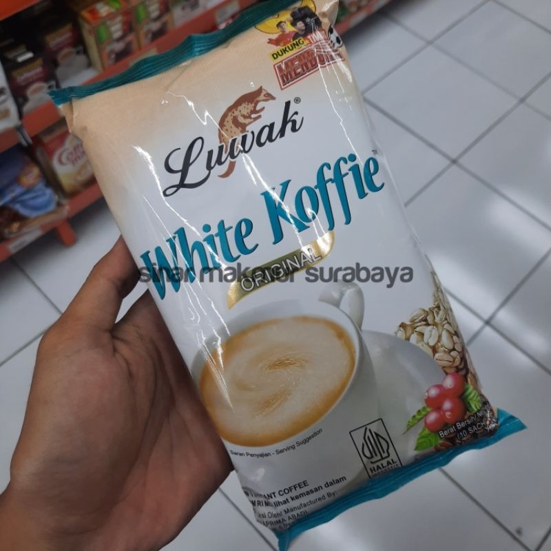 

Luwak White Coffee Original / Luwak White Kopi kemasan Renceng isi 10