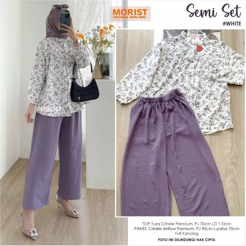 Set Setelan Wanita Motif Kombinasi Original Morist &quot;Part 1&quot; [Ribsi Binso Lesis Feira Loria Maru Kifia Cisea Rotia Lerio Itma Fiasa Ilona Fiona Gioca Lucio Lafan Okia Bunaf Lera Himsa Gimpi Giaca Filsa Lalpi Jenar Silse Tresa Fioli Sioca]