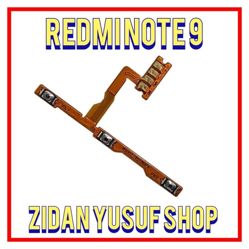 FLEXIBEL FLEXIBLE ON OFF VOLUME XIAOMI REDMI NOTE 9 FLEX POWER VOLUME ORIGINAL