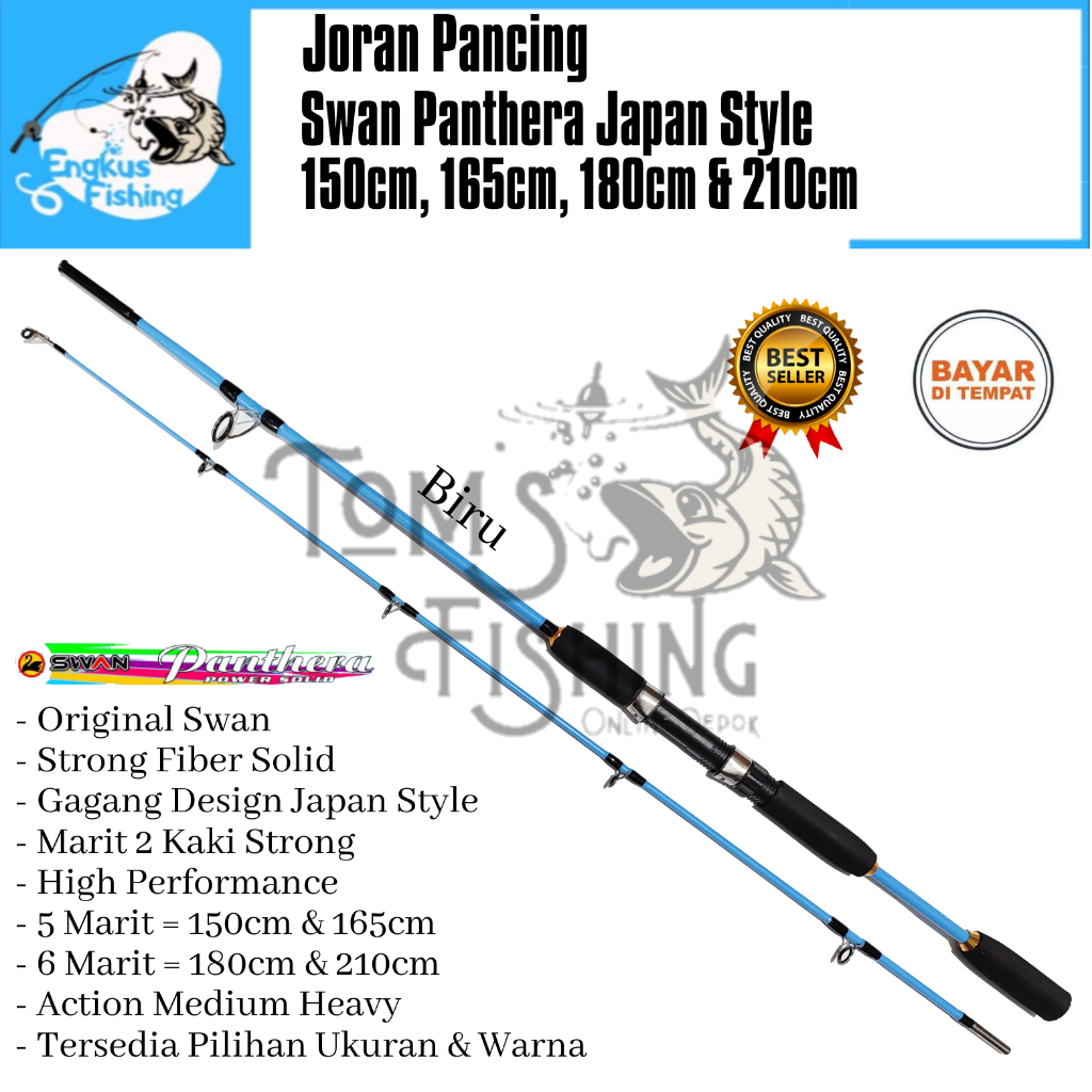 Joran Pancing Swan Panthera JS 150cm - 210cm Power Solid (8-17lbs) Japan Style - Engkus Fishing