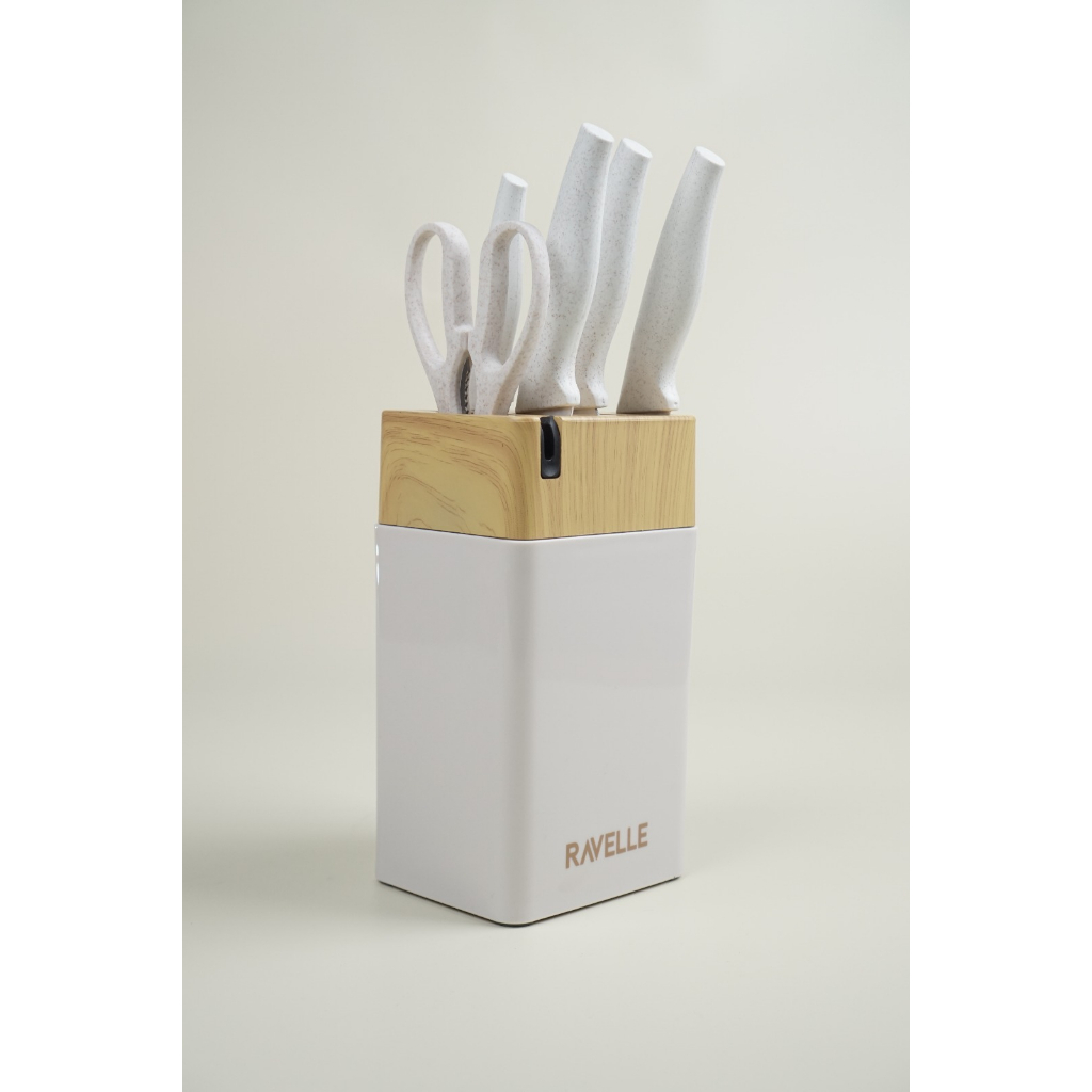 Ravelle Knife Block Royal 7 in 1 Knife Set