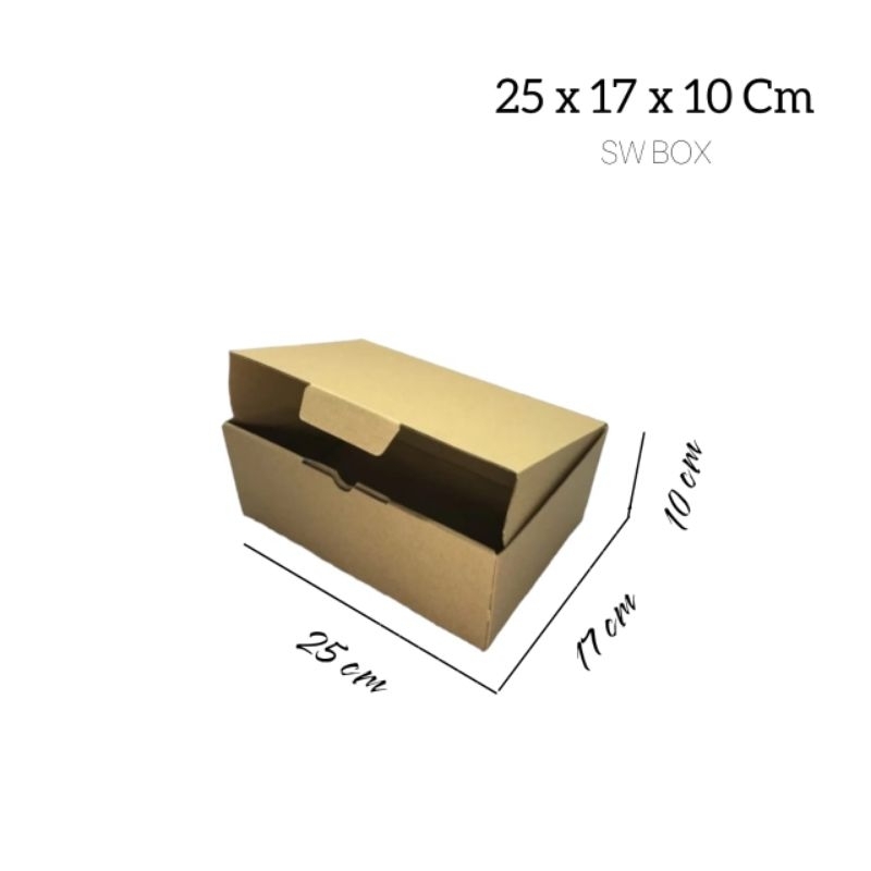 

kardus/karton uk 25x17x10 cm die cut pizza dll