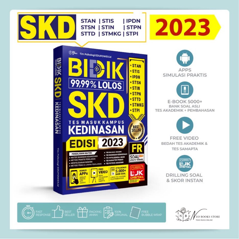 Buku Terbaru Bidik 99,99% Lolos SKD KEDINASAN 2022-2023