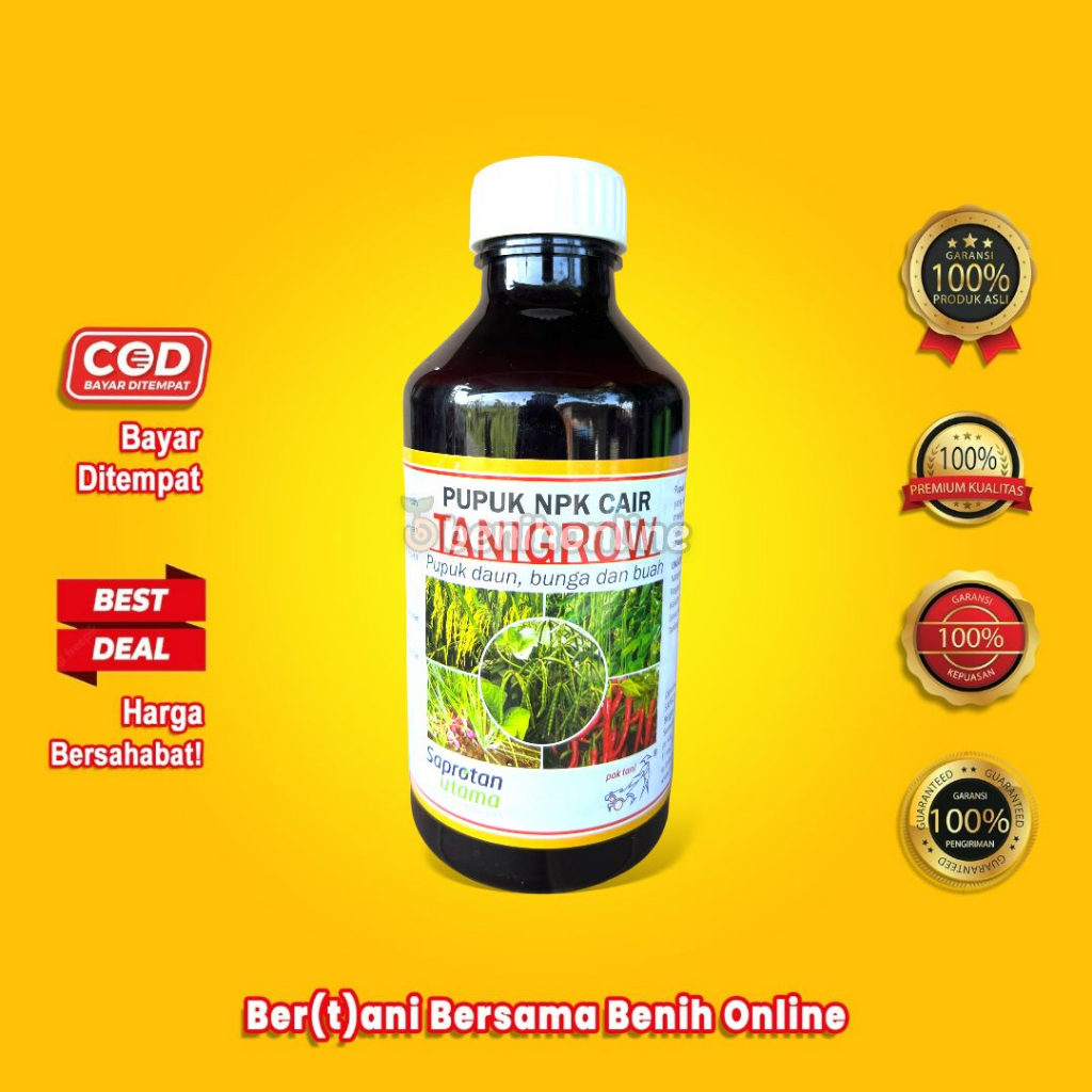 PUPUK NPK CAIR - TANIGROW - 1 Liter - SAPROTAN UTAMA Pak Tani Supergro gandasil dekastar