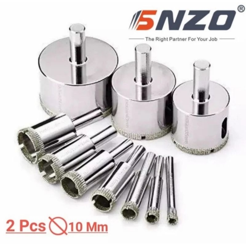 Mata Bor SNZO Diamond Glass Drill Alat Pelubang Kaca Keramik Granit 10 mm