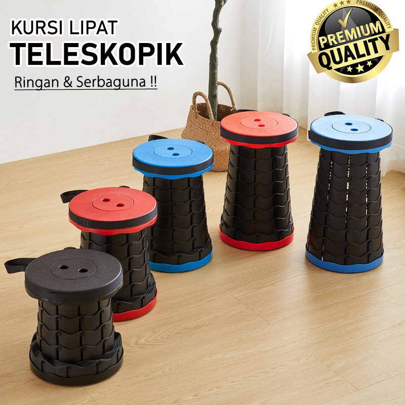 Kursi Lipat Teleskopik Ringan Peralatan Traveling Camping Serbaguna Outdoor - SSD1 - 88Blanketstore