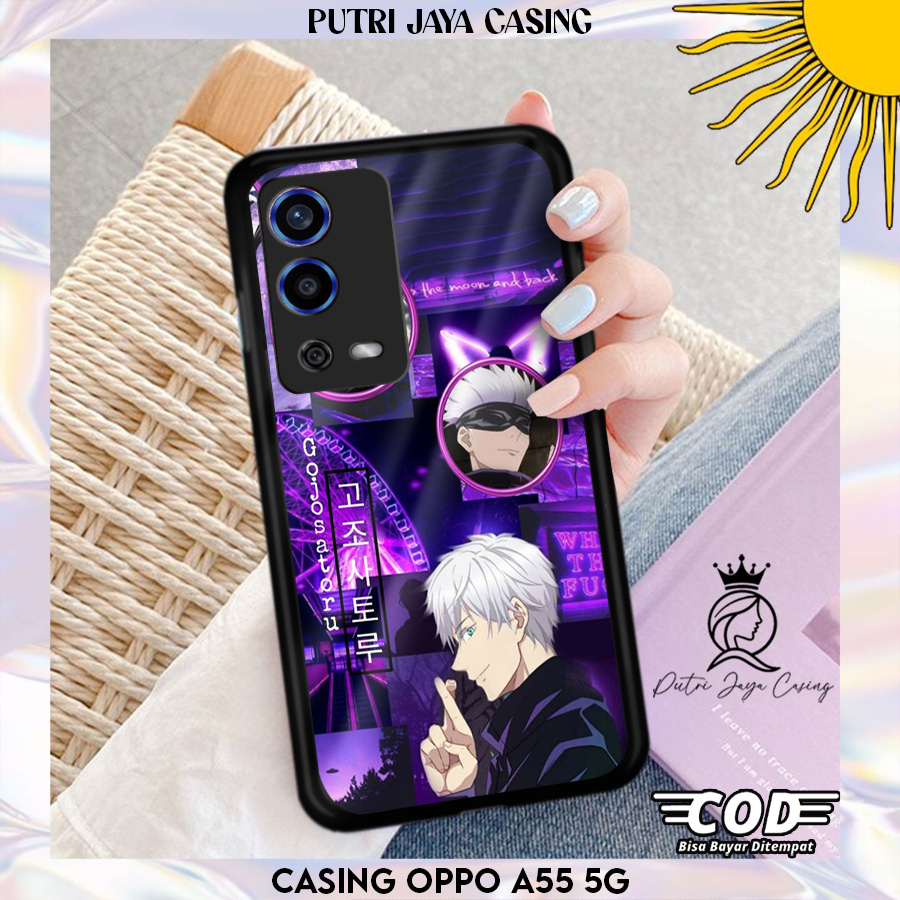 Case Hp Oppo A55 5G casing Oppo A55 5G Motif ANIMEGOJO Casing Terbaru Case Karakter Lucu Casing Lucu
