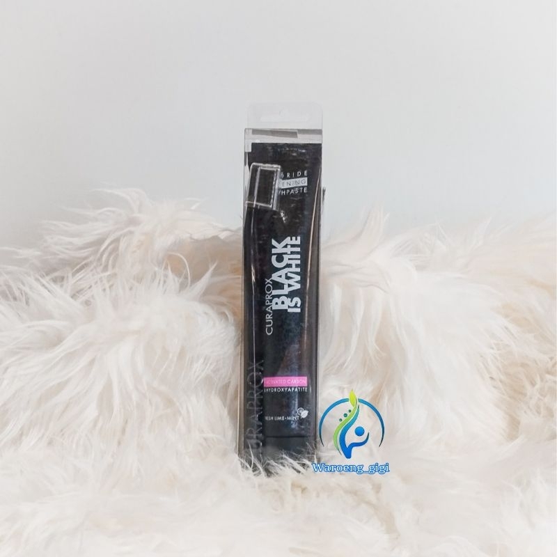 CURAPROX Toothbrush Black is White Set Toothpaste 90ml + Toothbrush / Sikat Gigi Pasta Gigi Odol Curaprox Black Is White