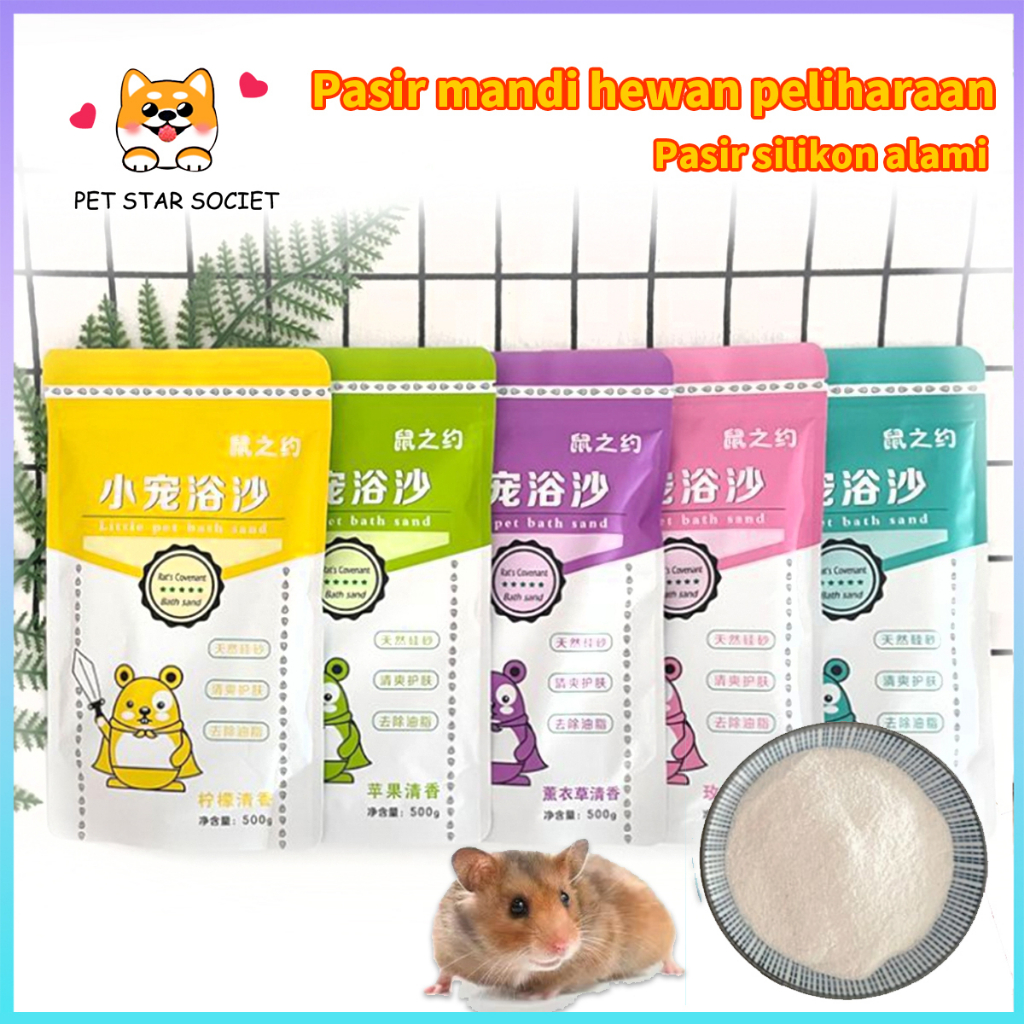 Pasir Hamster Wangi Segar Dan Lembut Hamster Bath Sand Mandi Dengan 5 Bau Untuk Dimandikan Dan Menggunakan Beruang Sutra Emas Totoro Yang Bau Untuk Digunakan