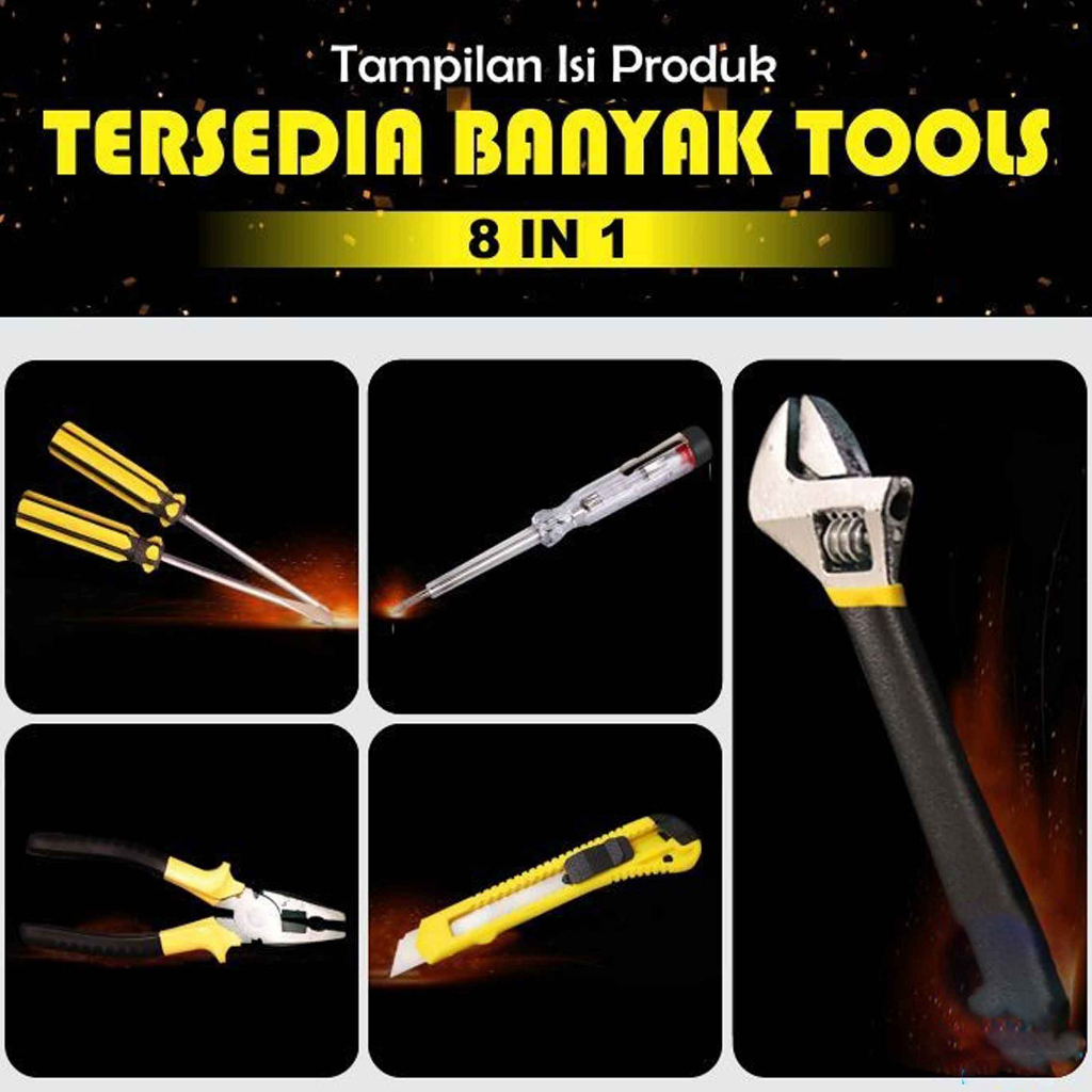 Tool Box / Perkakas Tukang / Alat Pertukangan / Tool 1 Set