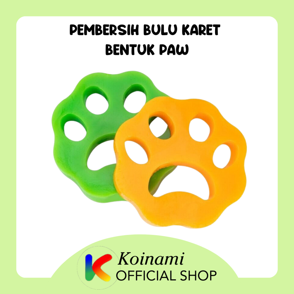 Pembersih Bulu Karet Bentuk Paw / Pembersih Bulu